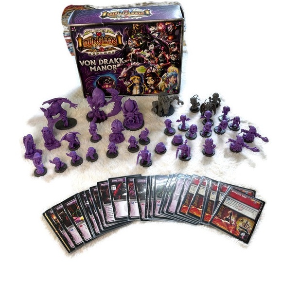 Super Dungeon Explore Von Drakk Manor 1st Edition Chibi D&D Miniatures - Picture 4 of 9